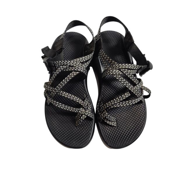 Chaco's Women's Sz 8 Zcloud X2 Limb Black Grey Hiking Trail Sandals Strappy - Picture 4 of 9